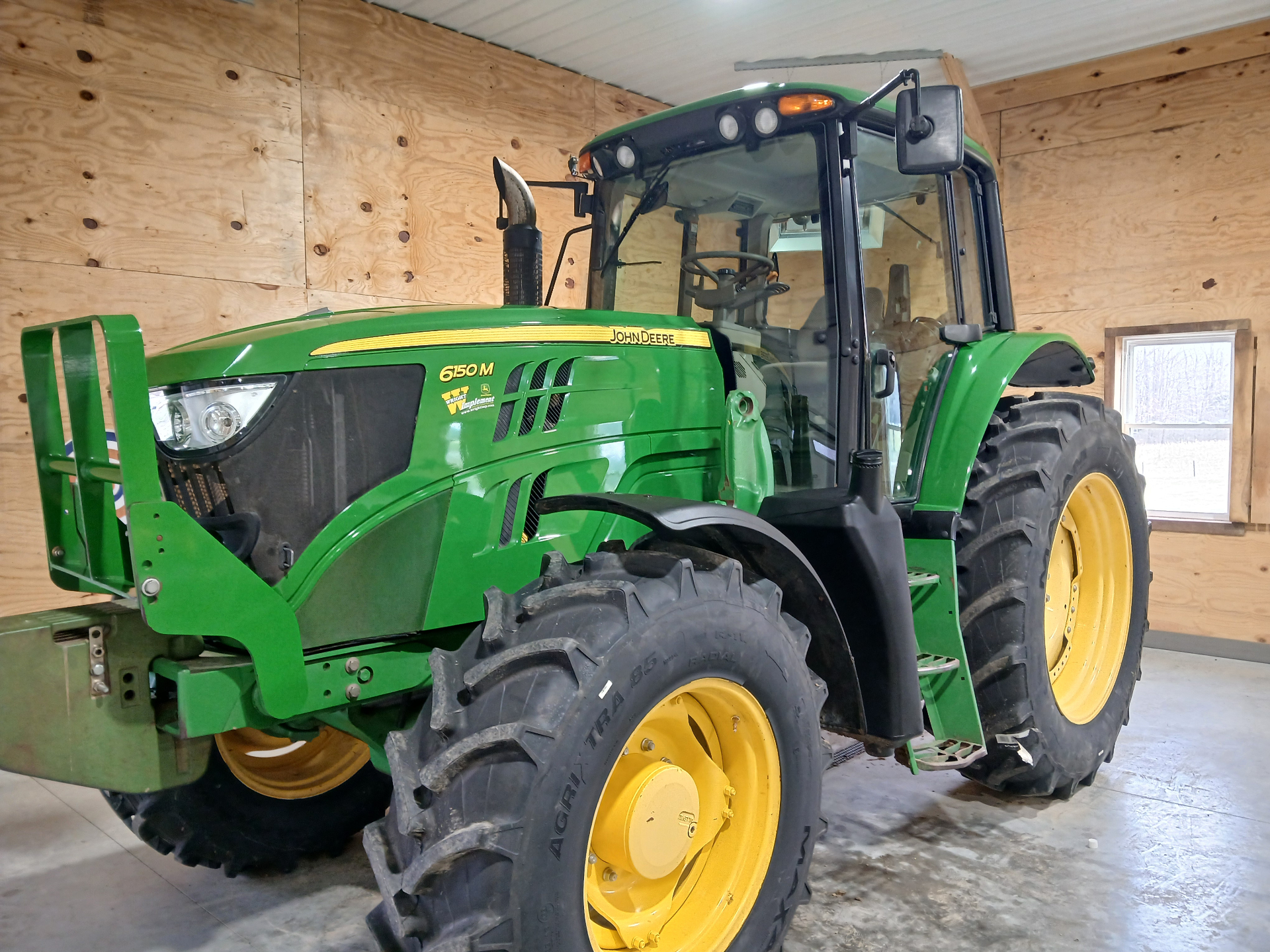 Agricultural support equipment with restored finish
