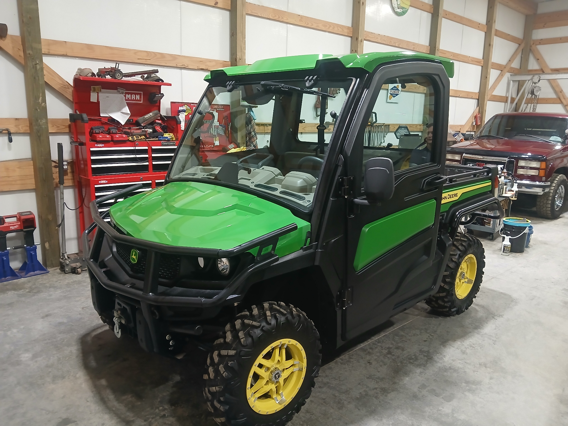 John Deere Gator utility vehicle cleaned and protected